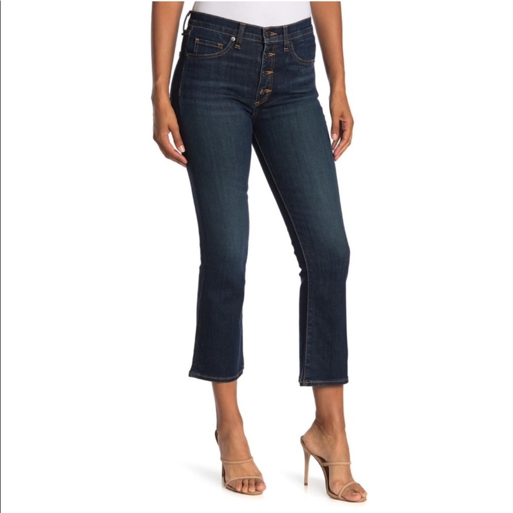 NEW • Veronica Beard • Carolyn Baby Bootcut Jeans High Rise Secret Skinny Pocket